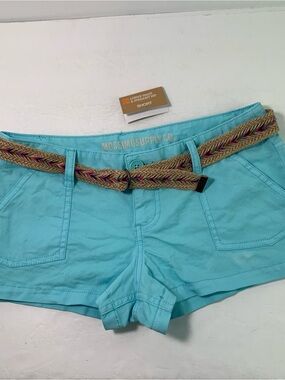 Mossimo Supply Co. ShortsWomen's Aqua fit 6 w29 y2k Cotton Shorts Braided Belt